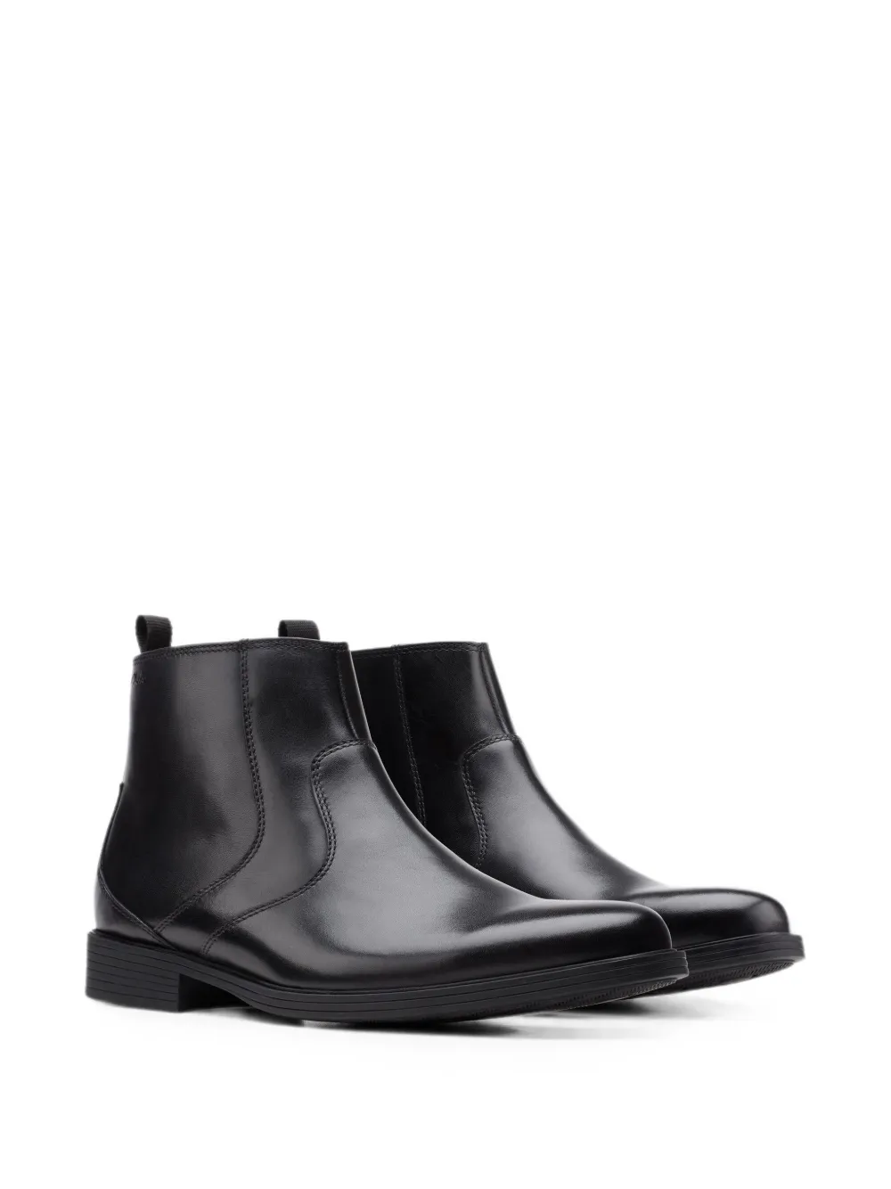Clarks Originals Whiddon leren enkellaarzen met rits Zwart
