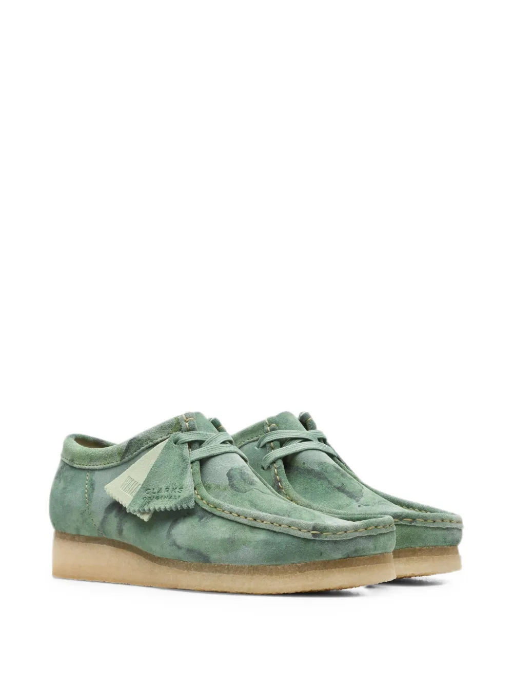 Clarks Originals Wallabee camouflage-print desert boots Groen