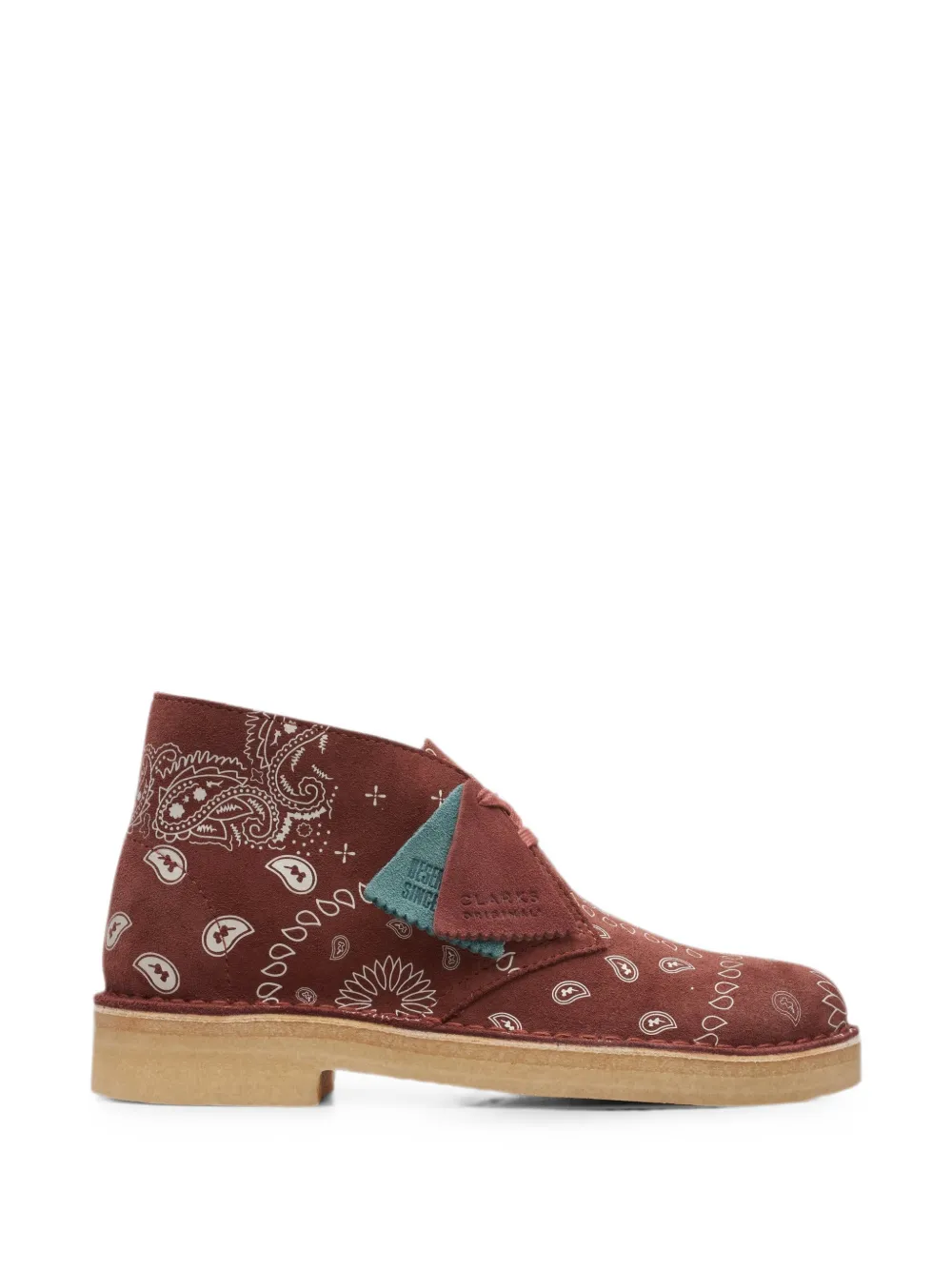 Clarks Originals Desert Paisley ankle boots Rood