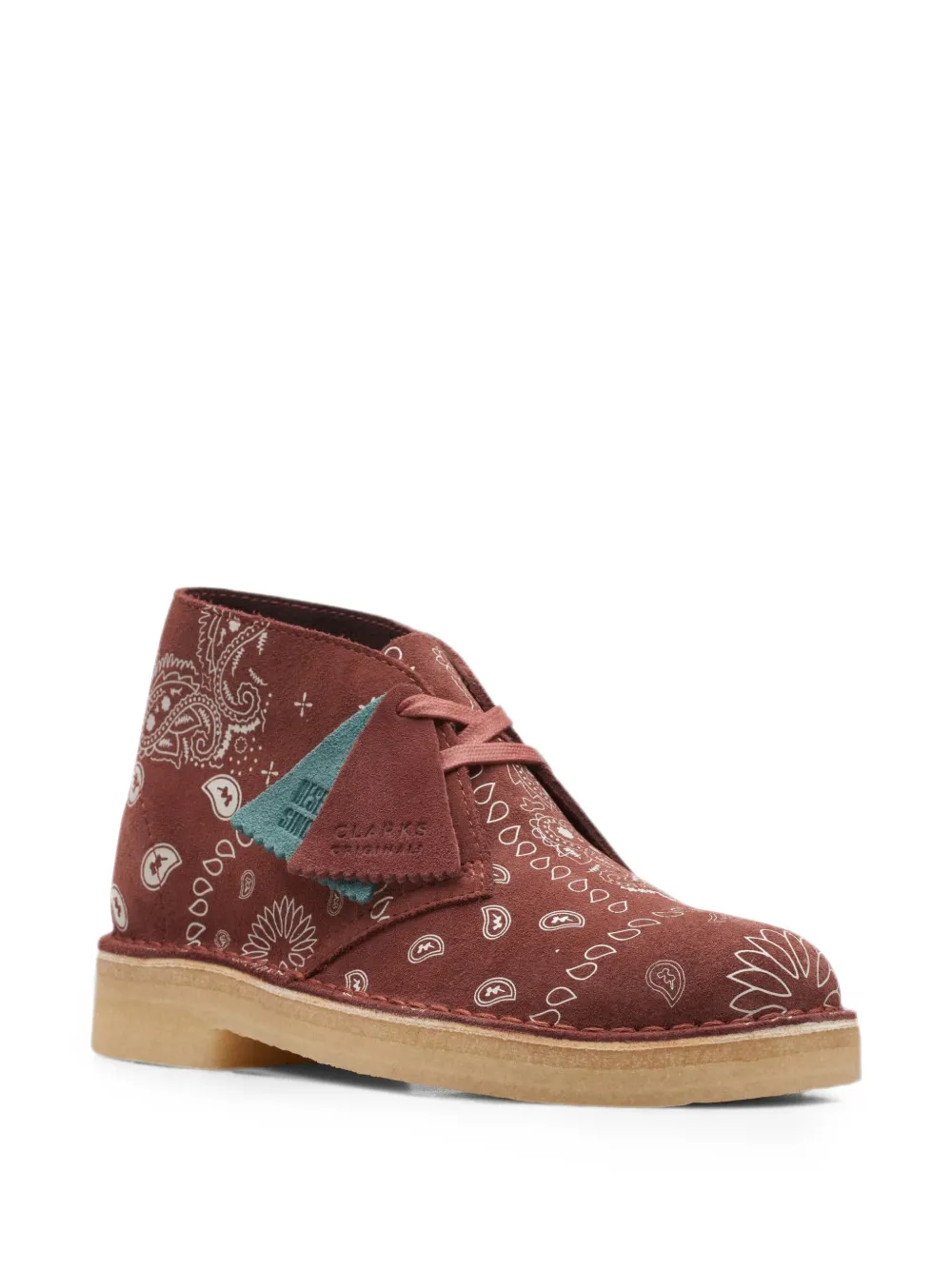 Clarks Originals Desert Paisley ankle boots Rood