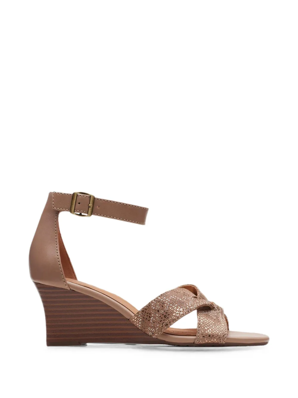 Clarks Originals Cielo sandalen met sleehak en bedel Beige
