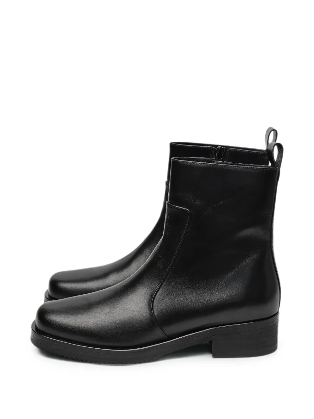 Studio Nicholson Leather Boots In Black