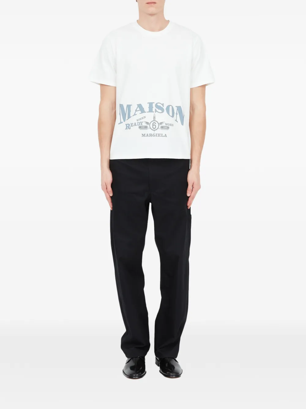 MM6 Maison Margiela T-shirt met grafische print Wit