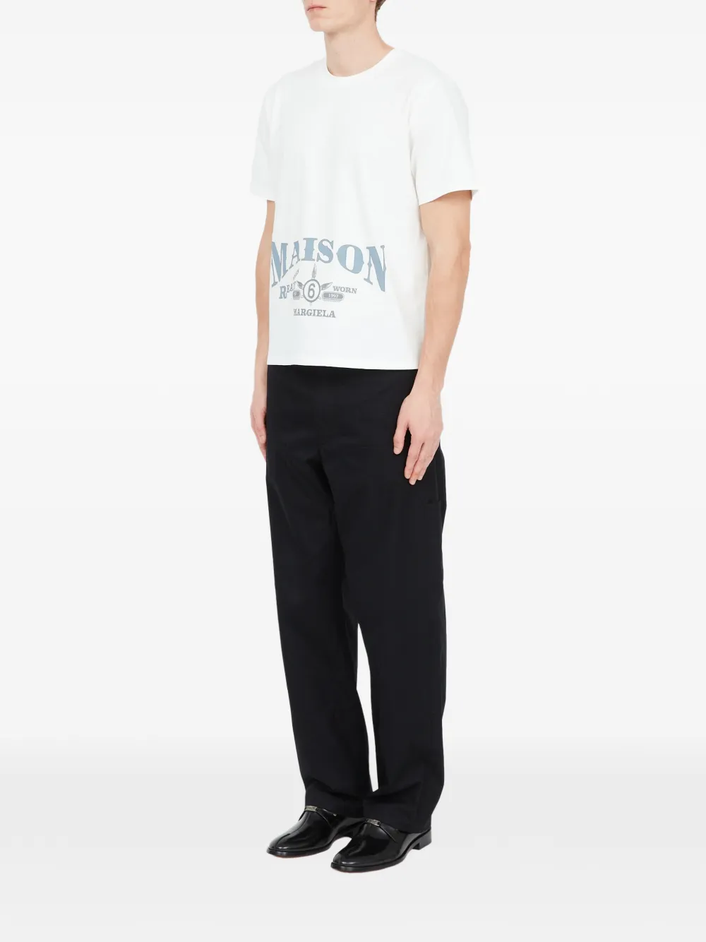 MM6 Maison Margiela T-shirt met grafische print Wit