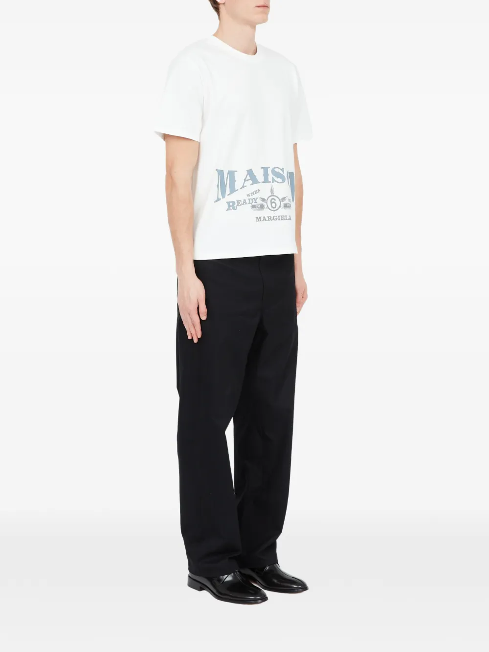 MM6 Maison Margiela T-shirt met grafische print Wit