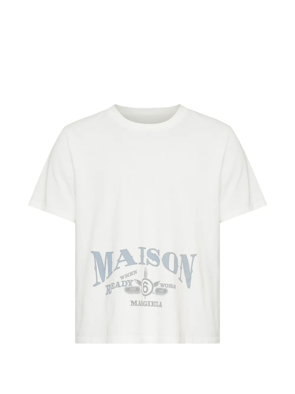 MM6 Maison Margiela logo-print T-shirt - Bianco