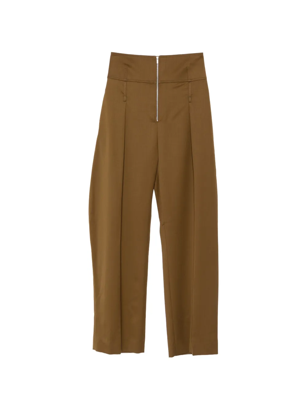 Ferragamo zip-fastening trousers - Brown