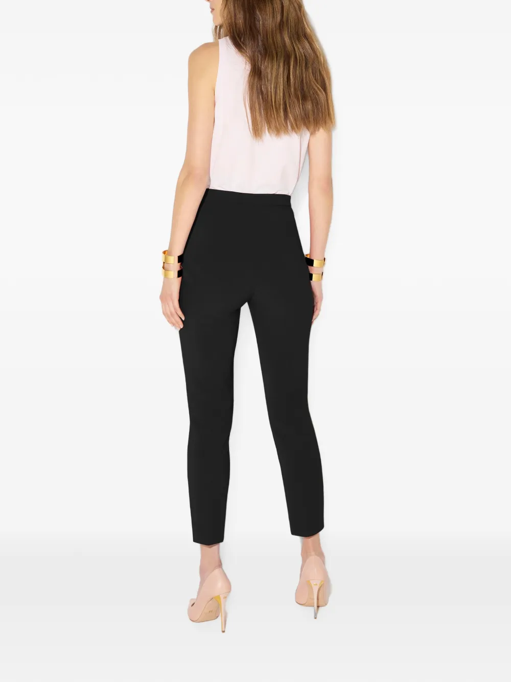Elisabetta Franchi High waist pantalon Zwart