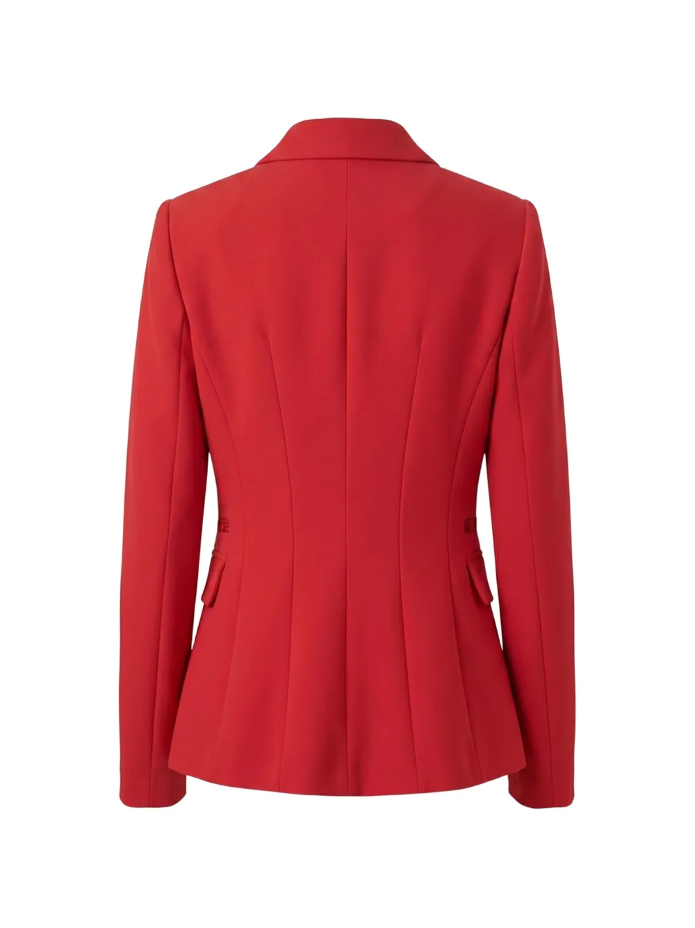 Elisabetta Franchi Blazer met enkele rij knopen en gekerfde revers Rood