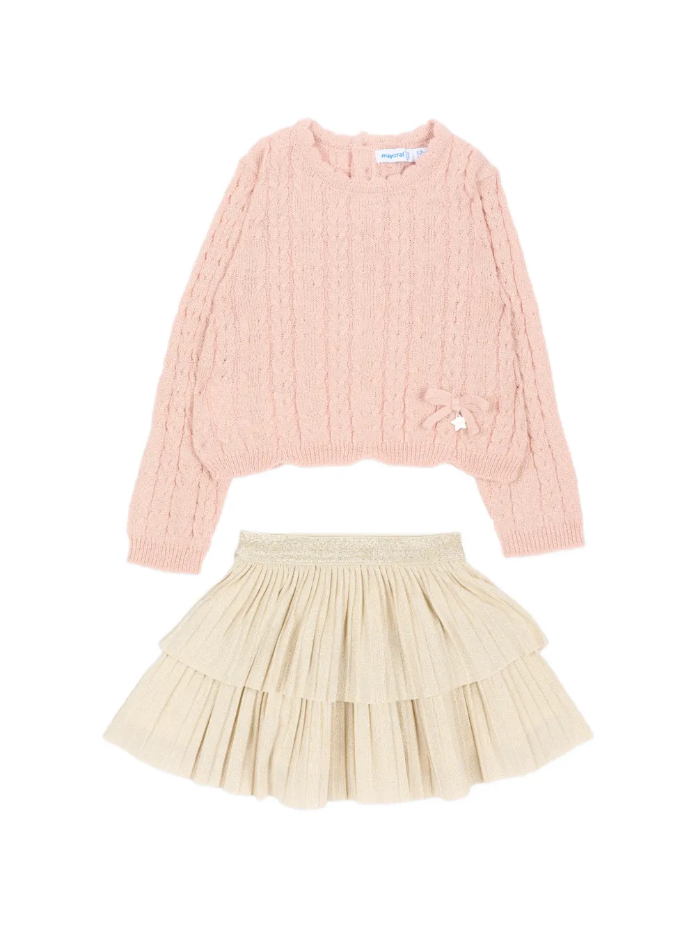 Mayoral pleated skirt set - Rosa