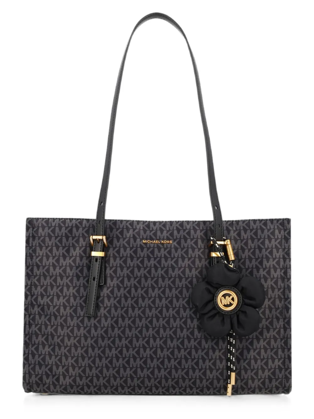 Michael Kors medium Zadie logo-print flower-charm tote bag Zwart