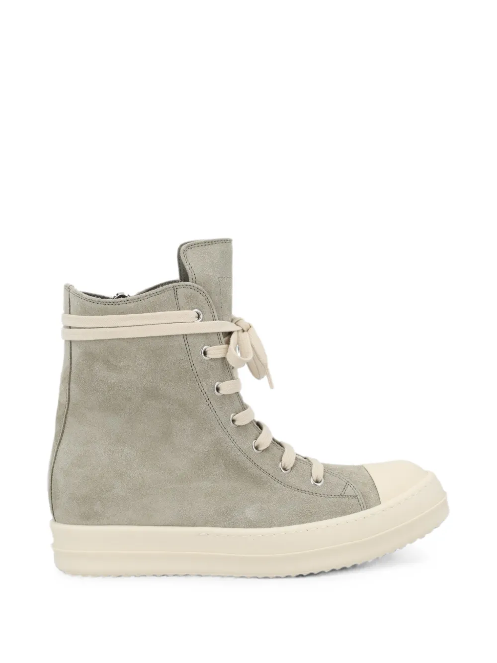 Rick Owens high-top suede sneakers Grijs