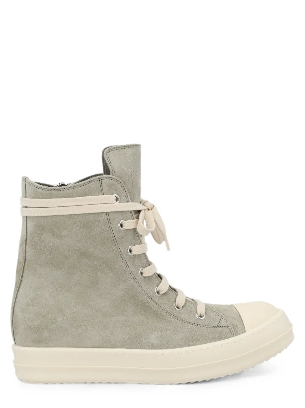 Rick Owens high-top suede sneakers Grijs