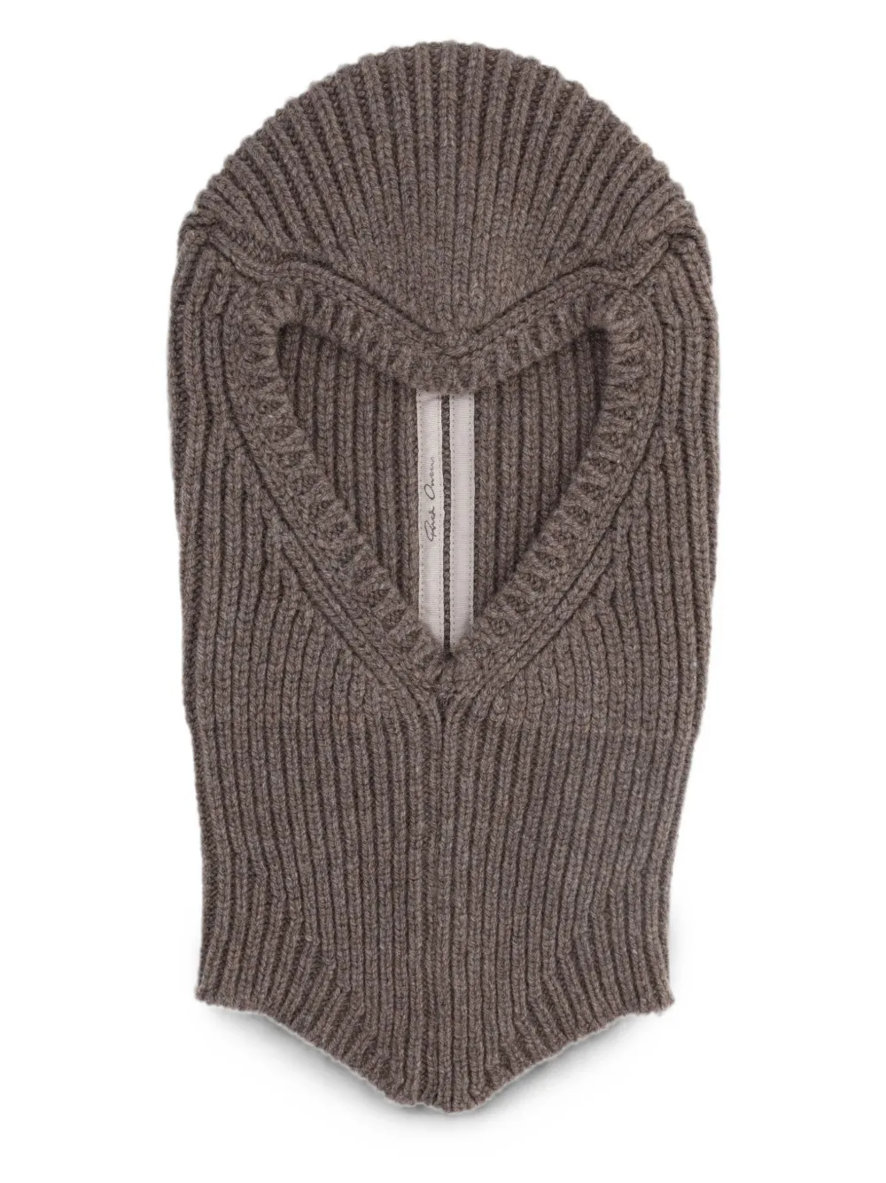 Rick Owens ribbed-knit Balaclava | Brown | FARFETCH