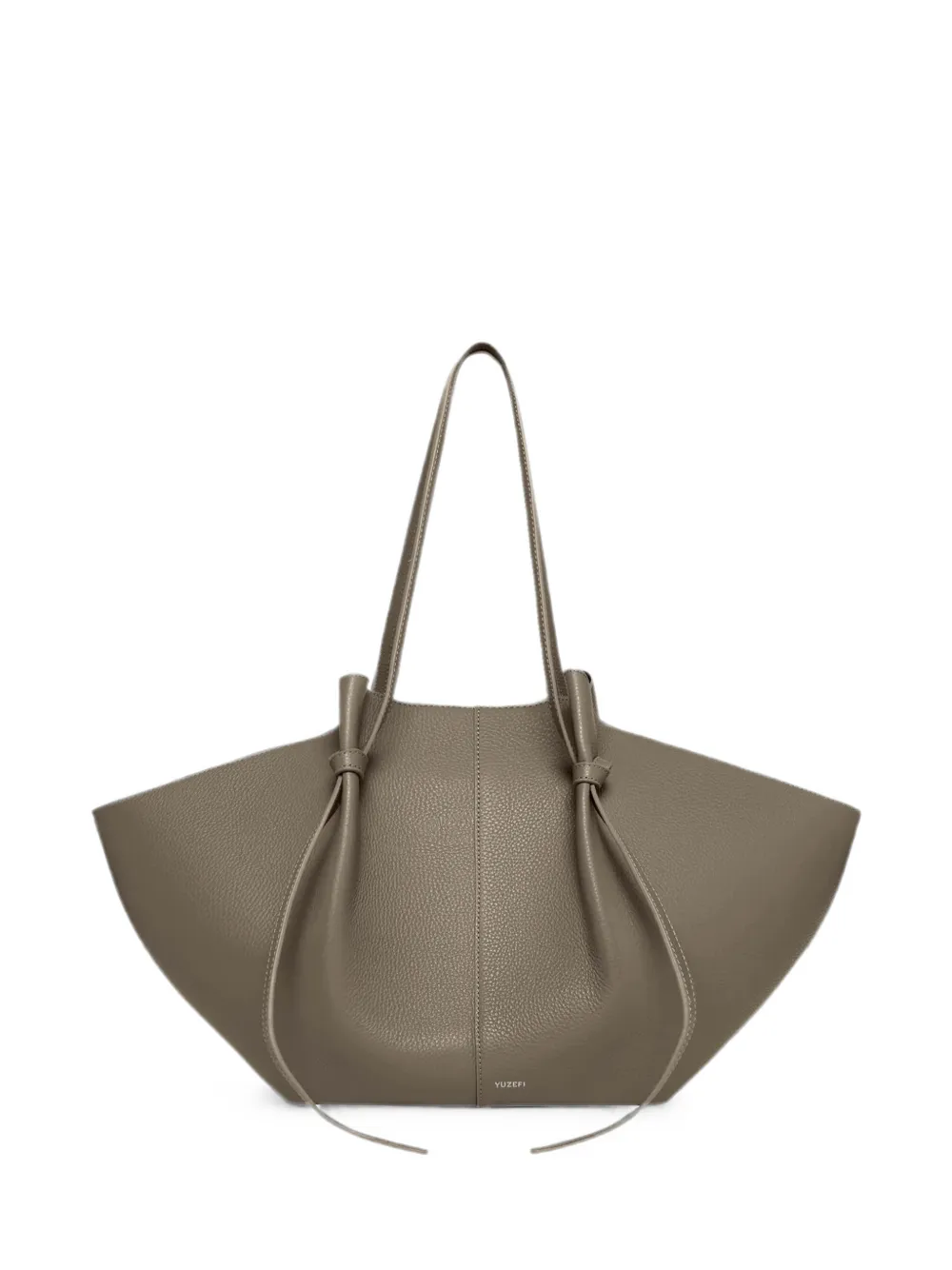 Yuzefi large Mochi pebble-grain leather shoulder bag - Toni neutri