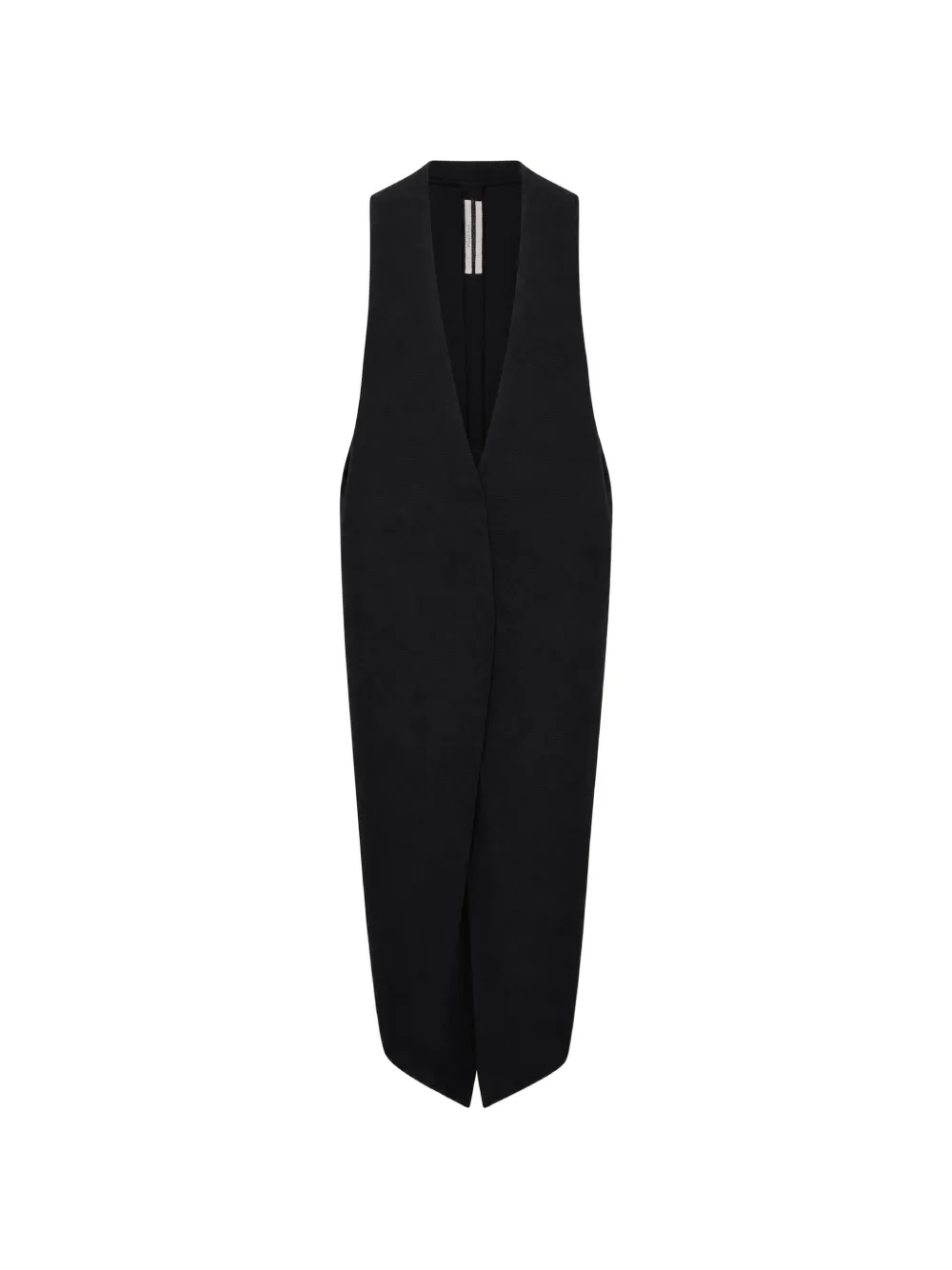 Rick Owens Cyclops V-neck sleeveless cardi-coat - Nero