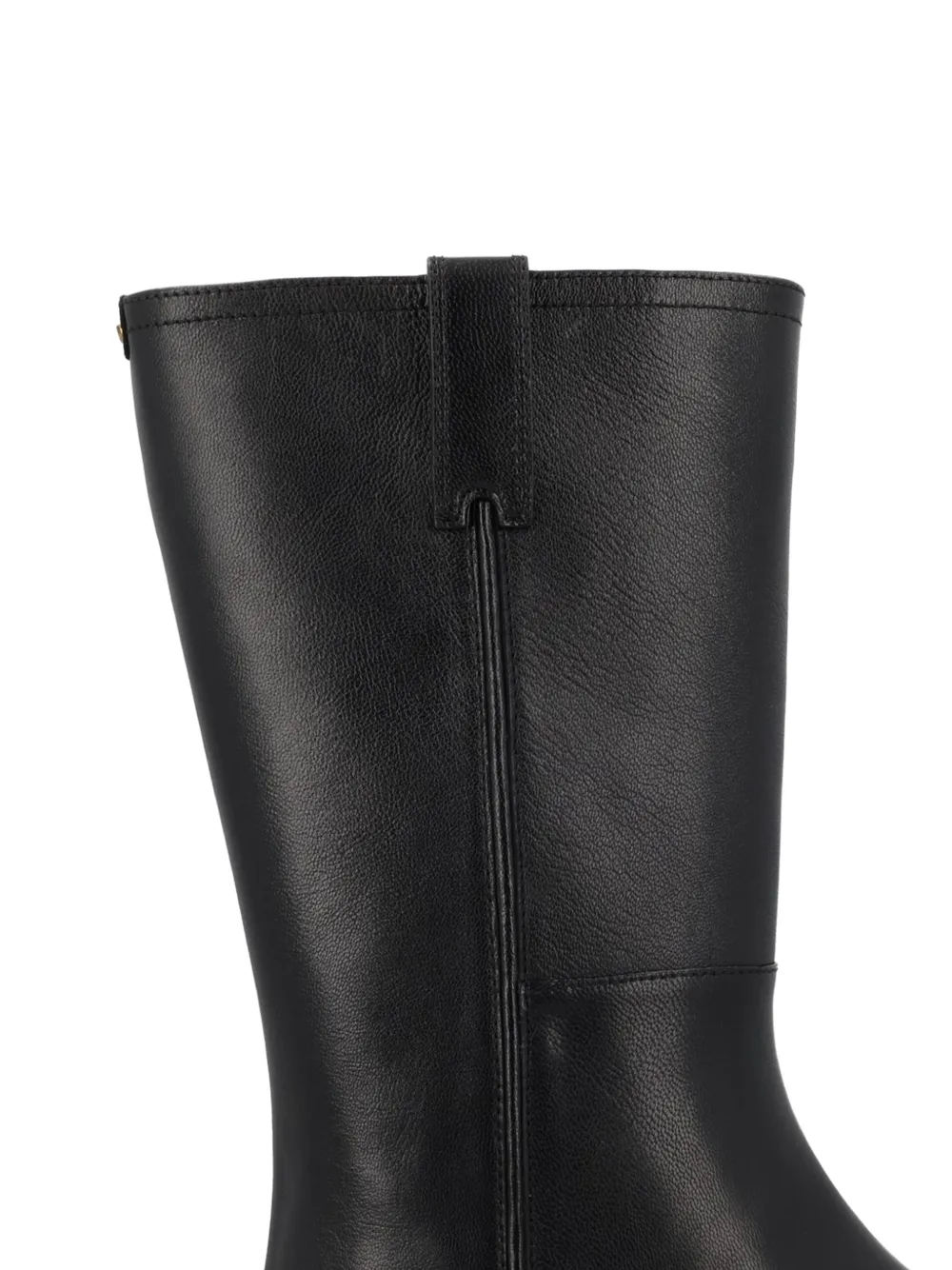Michael Kors Farren pointed-toe leather boots Zwart