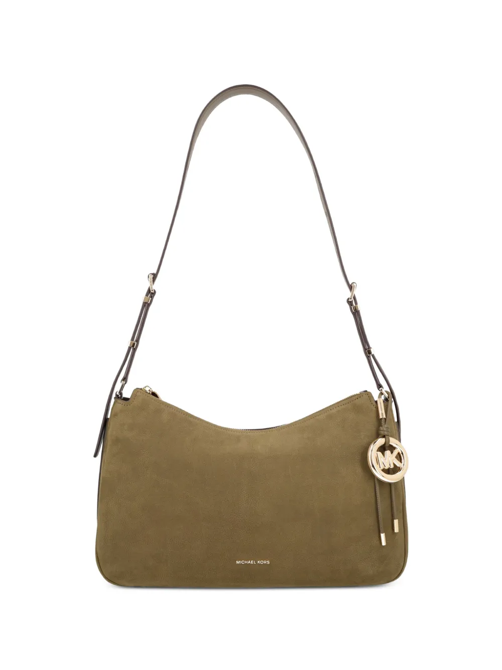Michael Kors Nolita medium nubuck convertible shoulder bag Groen