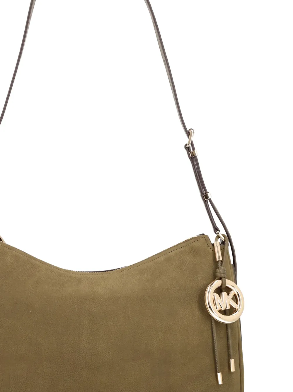Michael Kors Nolita medium nubuck convertible shoulder bag Groen