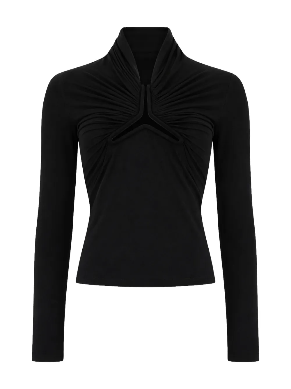 Rick Owens Top met ruches Zwart
