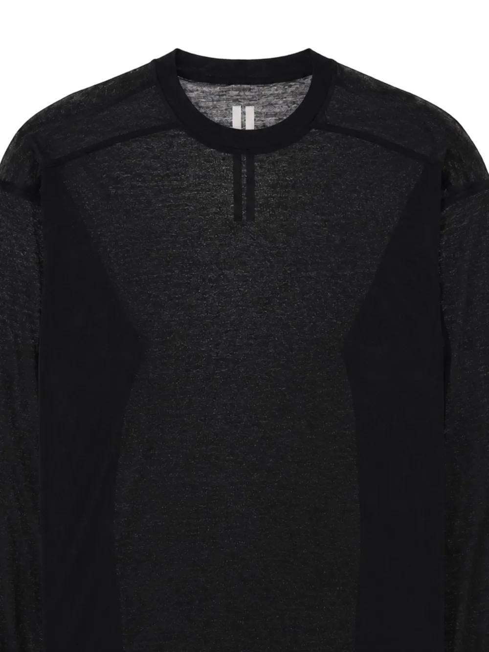 Rick Owens Jumbo T-shirt met lange mouwen Zwart