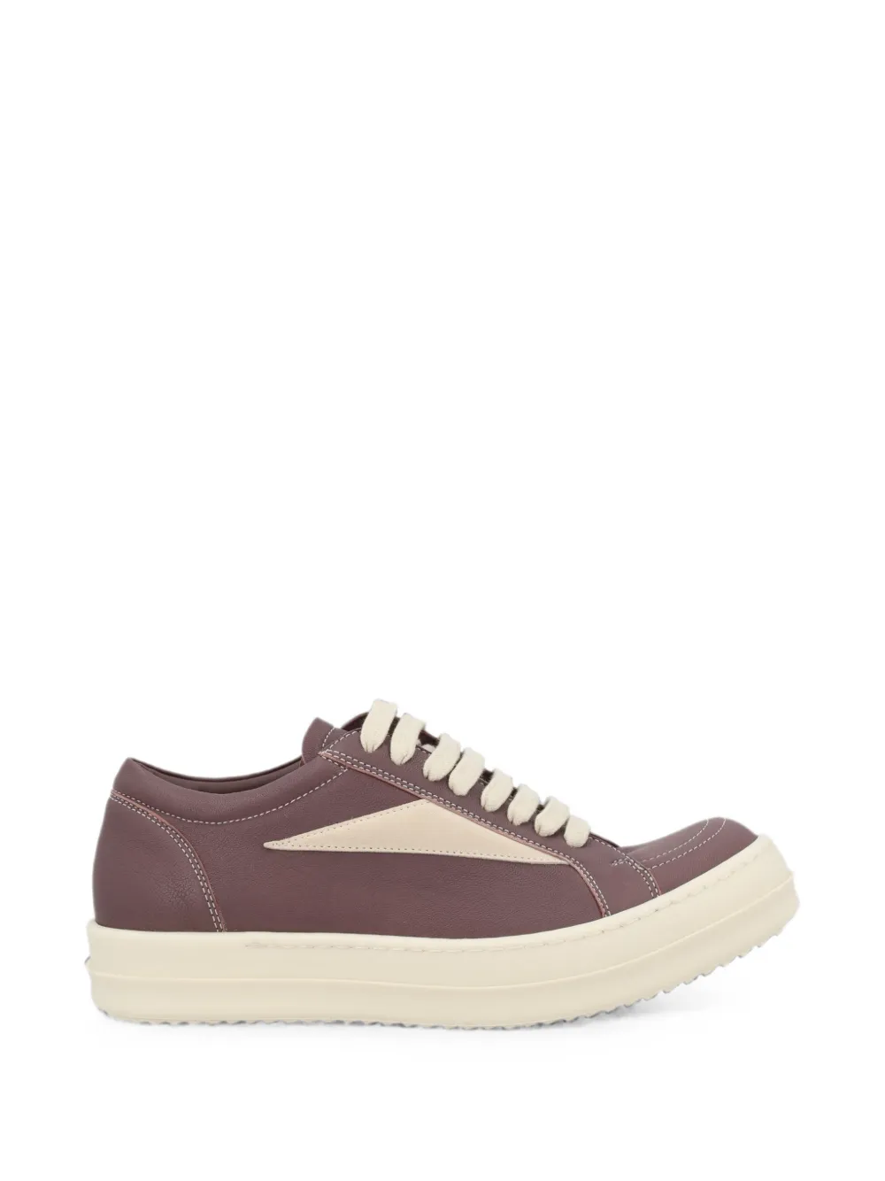 Rick Owens lace-up leather sneakers Paars