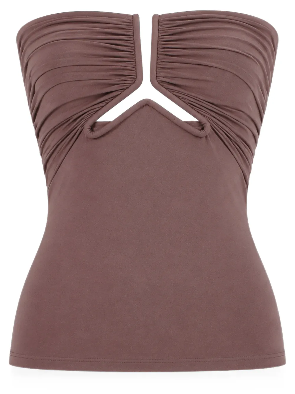 Rick Owens Top met ruches Bruin