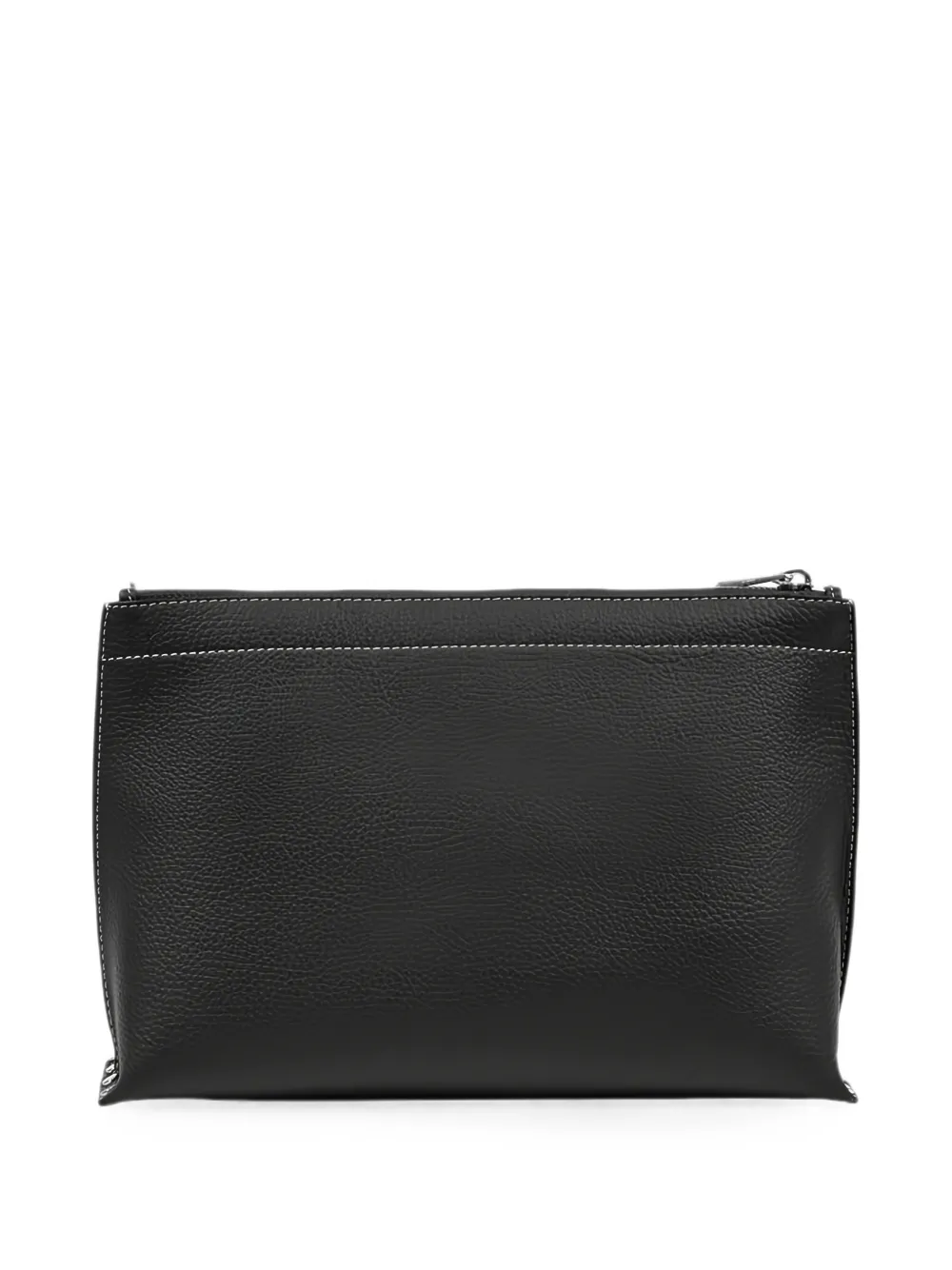 A.P.C. Kleine Neige clutch van bewerkt leer Zwart