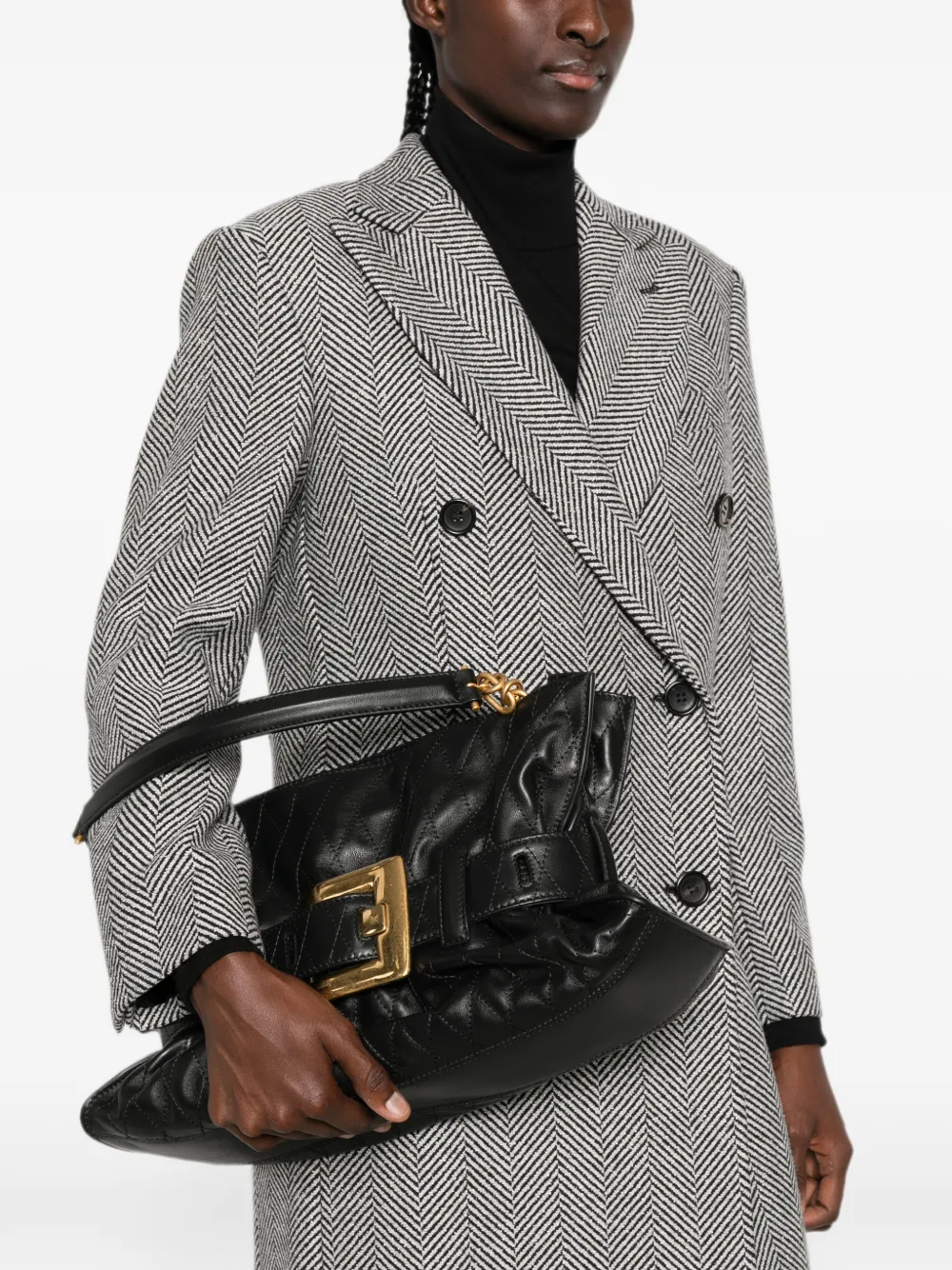 Balmain leather tote bag Zwart