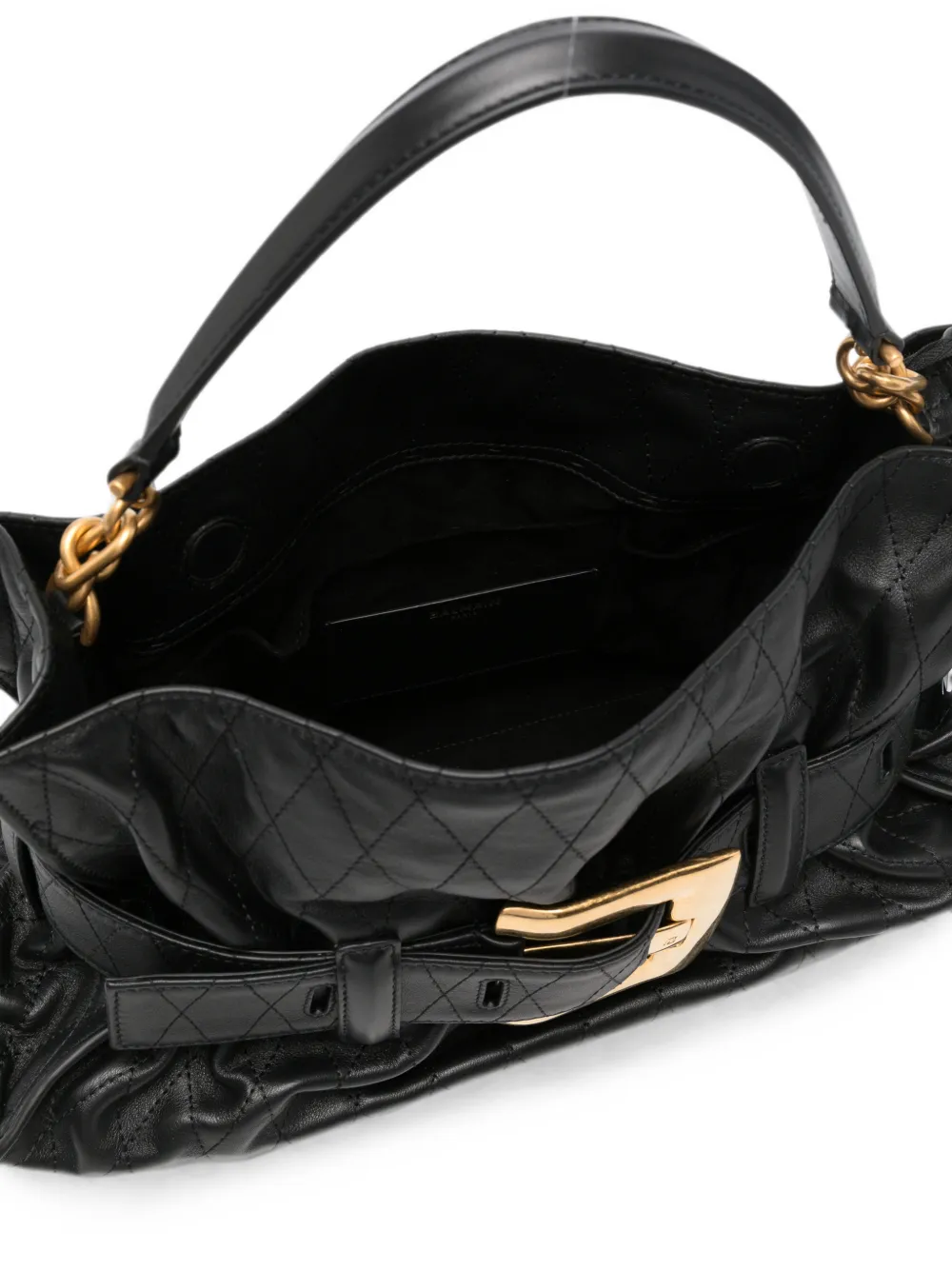 Balmain leather tote bag Zwart