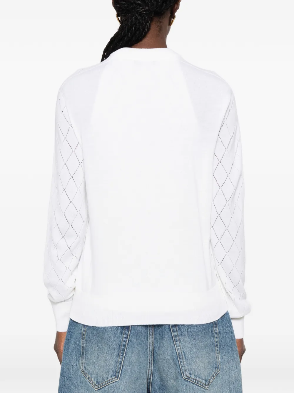 Balmain Vest met lange mouwen Wit