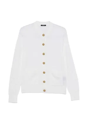 Balmain Cardigan In Dotted Tweed | Neutrals | FARFETCH
