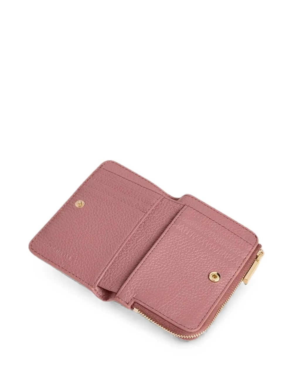 Coccinelle Kleine Metallic portemonnee Roze