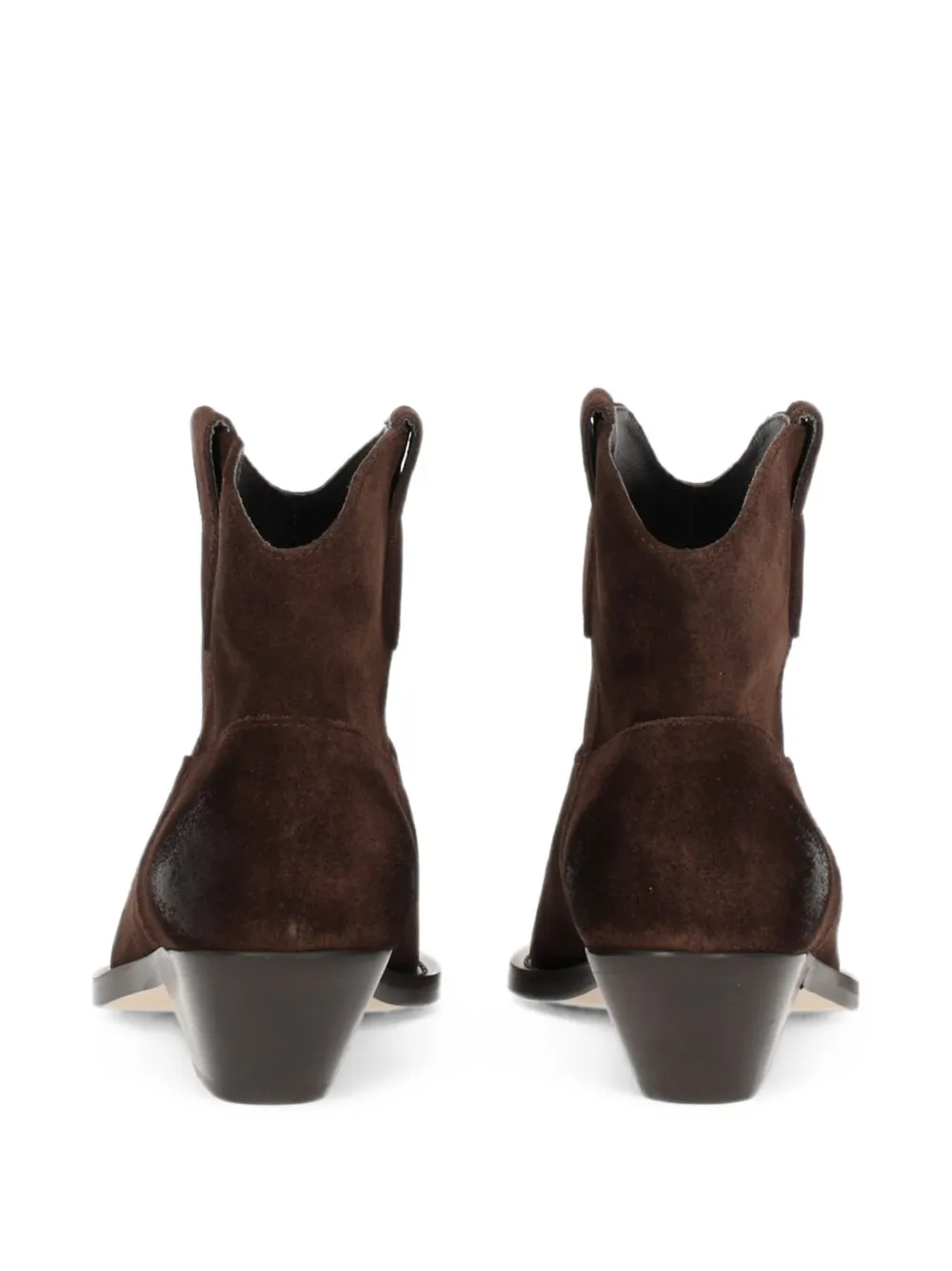 Via Roma 15 suede Western boots Bruin