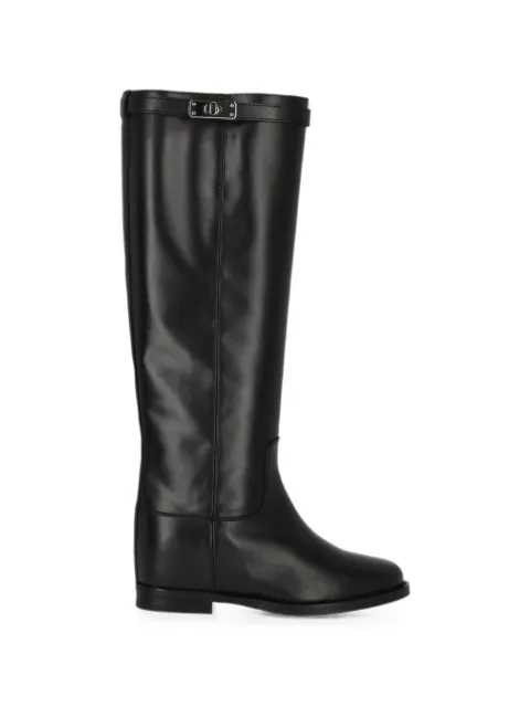 Via Roma 15 leather knee-high boots