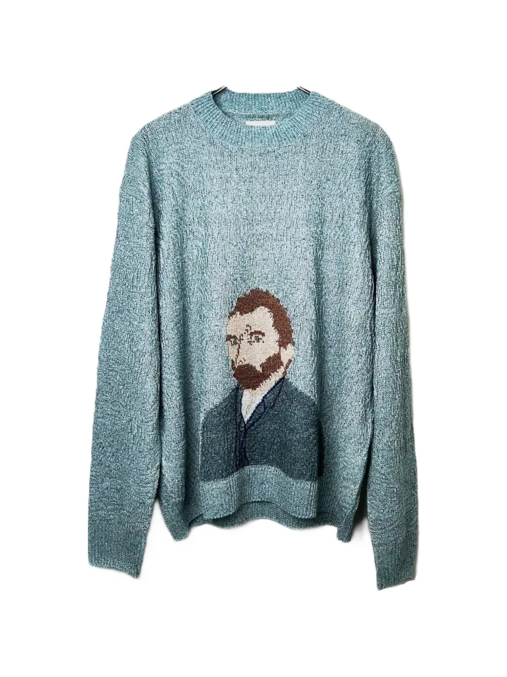Kota Gushiken Van Gogh intarsia-knit sweater - Blue
