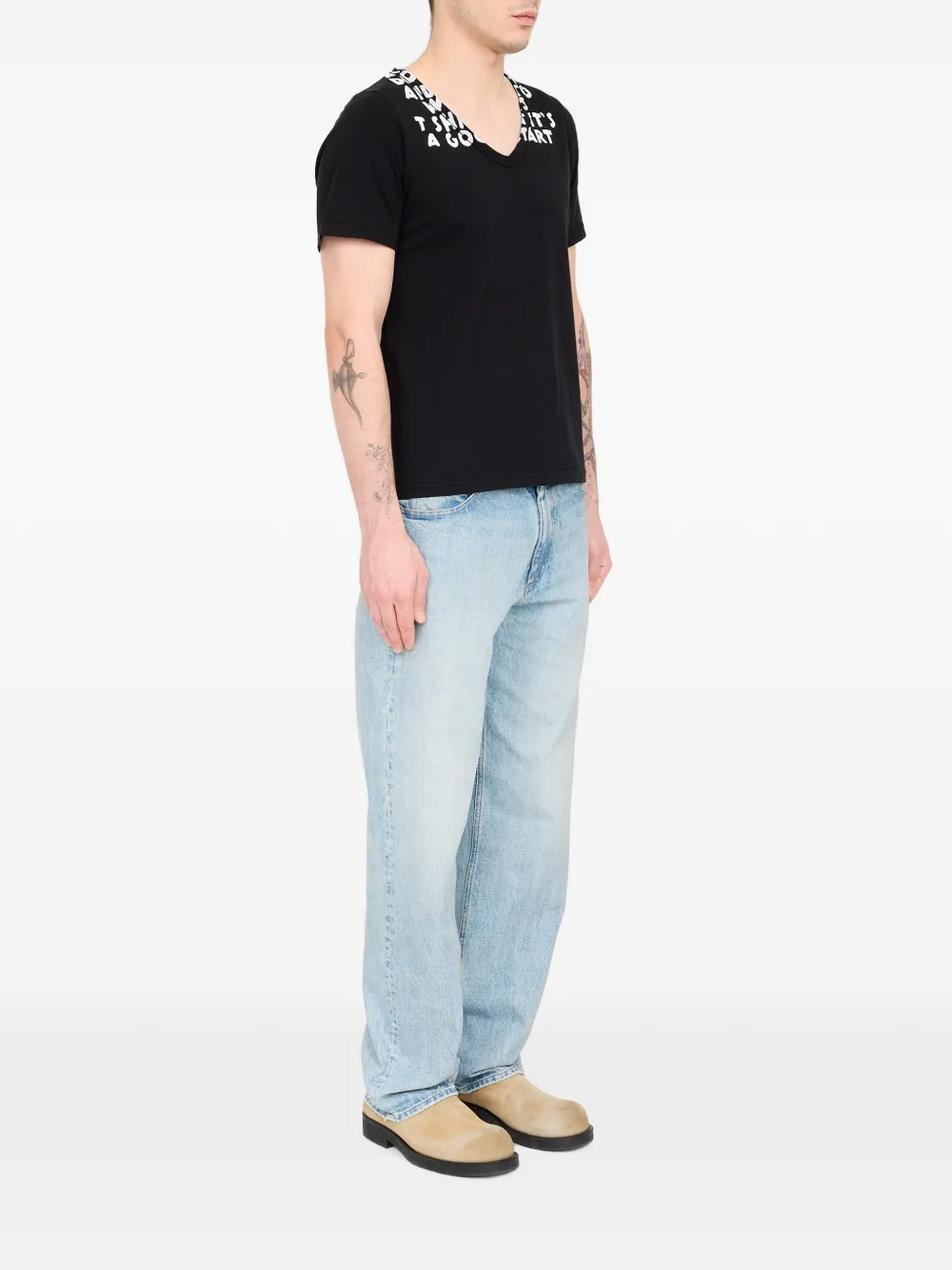 MM6 Maison Margiela T-SHIRT met SIDA-print Zwart