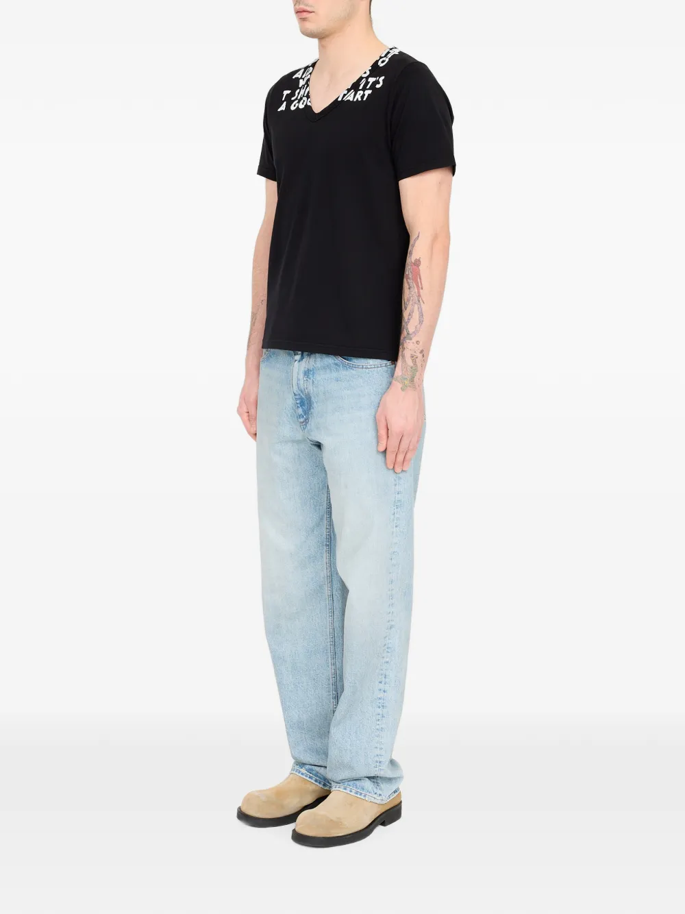 MM6 Maison Margiela T-SHIRT met SIDA-print Zwart