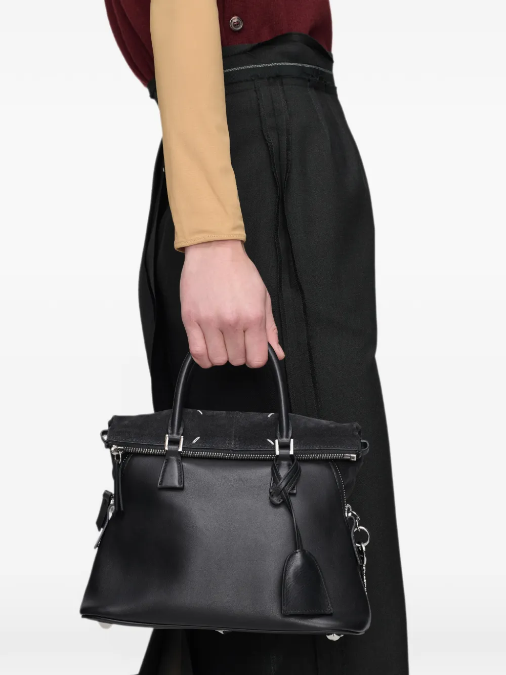 Maison Margiela 5AC leren shopper Zwart