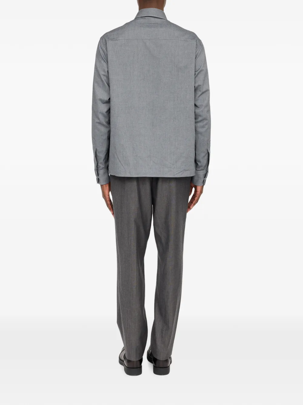 MM6 Maison Margiela Katoenen jack met rits Grijs