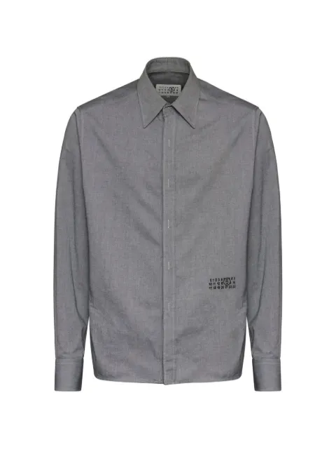 MM6 Maison Margiela zip-fastening Numeric Signature shirt