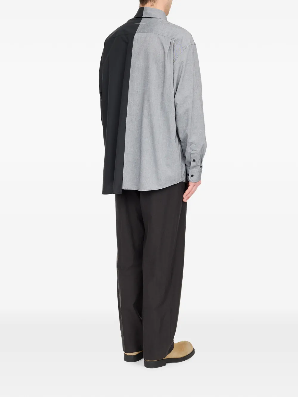 MM6 Maison Margiela Overhemd met logoprint Zwart