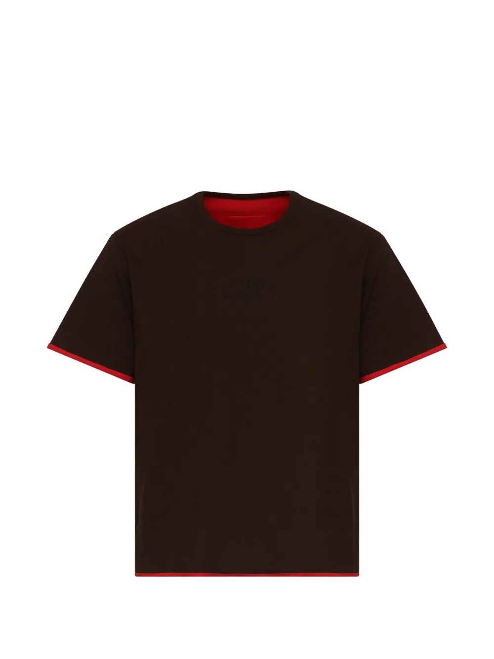 MM6 Maison Margiela reversible cotton T-shirt - Braun