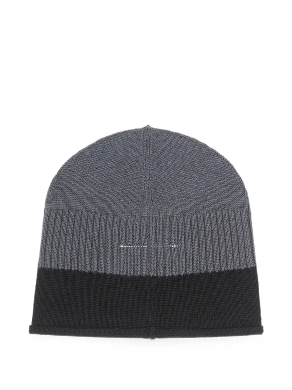 MM6 Maison Margiela Katoenen gebreide muts Grijs