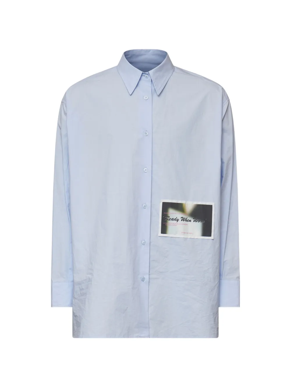 MM6 Maison Margiela Camicia con stampa grafica - Blu