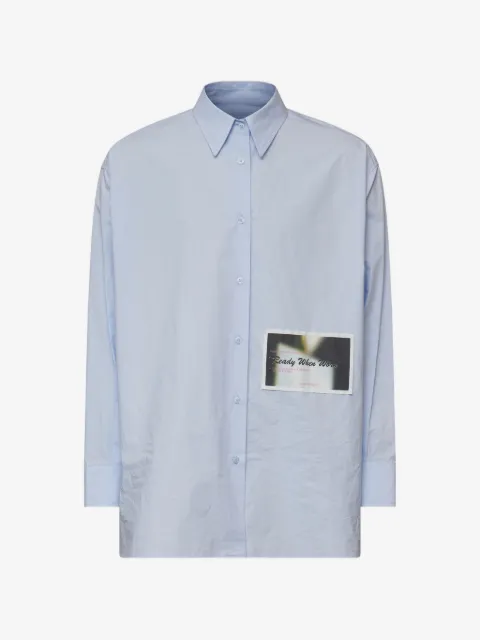 MM6 Maison Margiela graphic-print button-down shirt