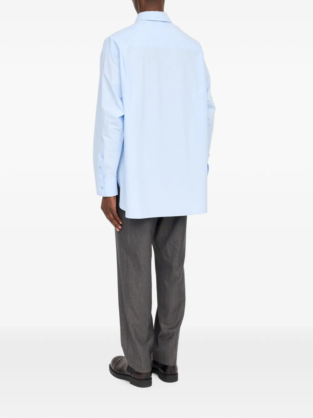 MM6 Maison Margiela Overhemd met grafische print Blauw
