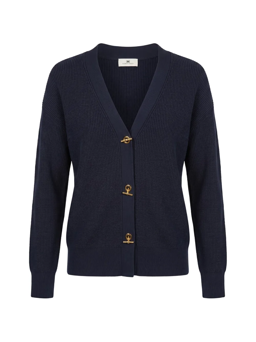 Elisabetta Franchi V-neck knit cardigan - Blu