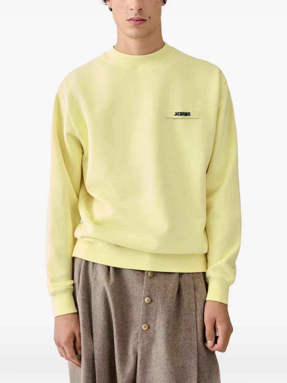 Jacquemus The Gros Grain sweater Geel