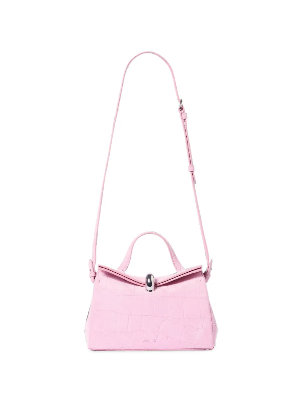 Jacquemus The Small Valérie Folded Bag in Pink, view 4